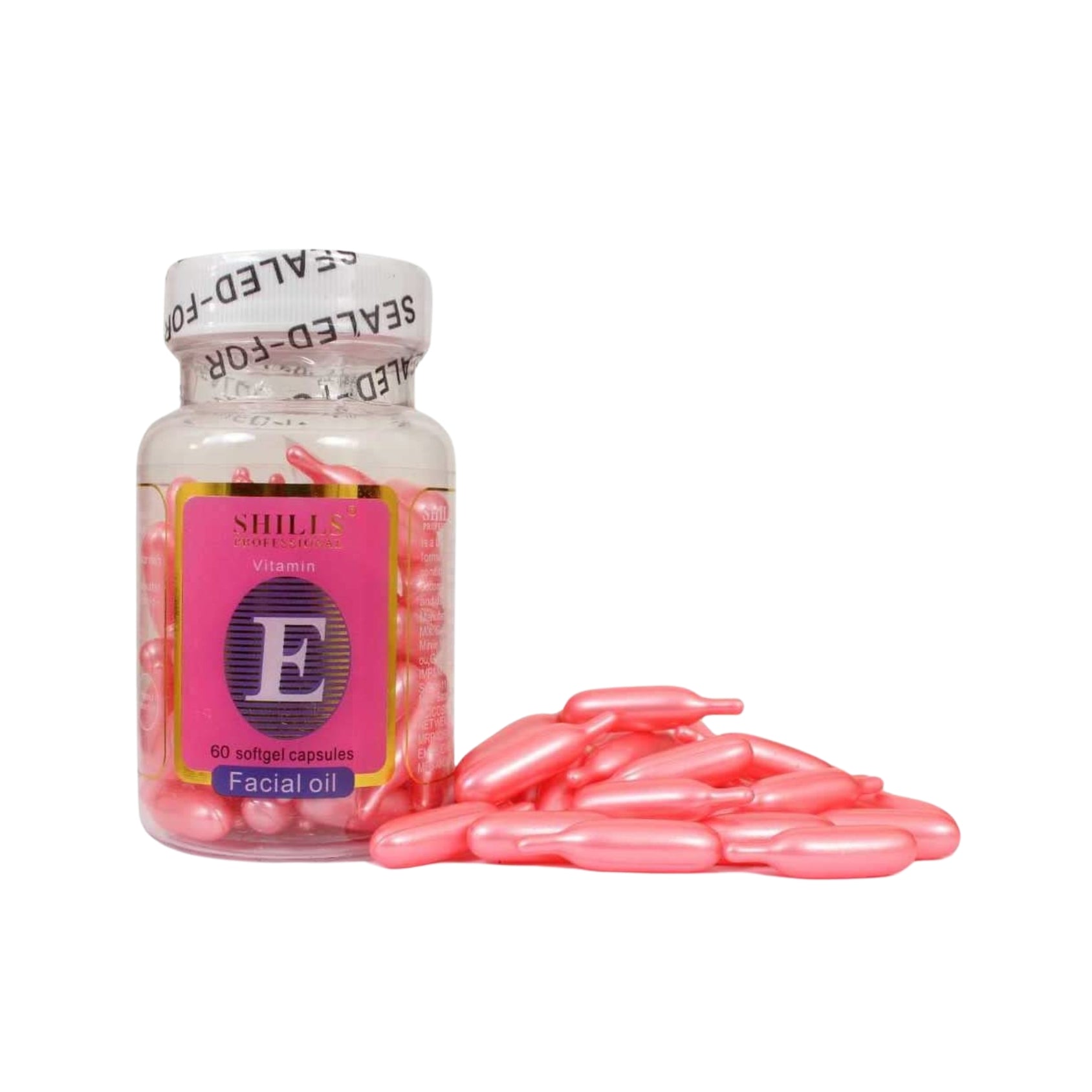 Shills Professional Vitamin E Facial Oil Capsule - 1 Bottle 60 Tablets