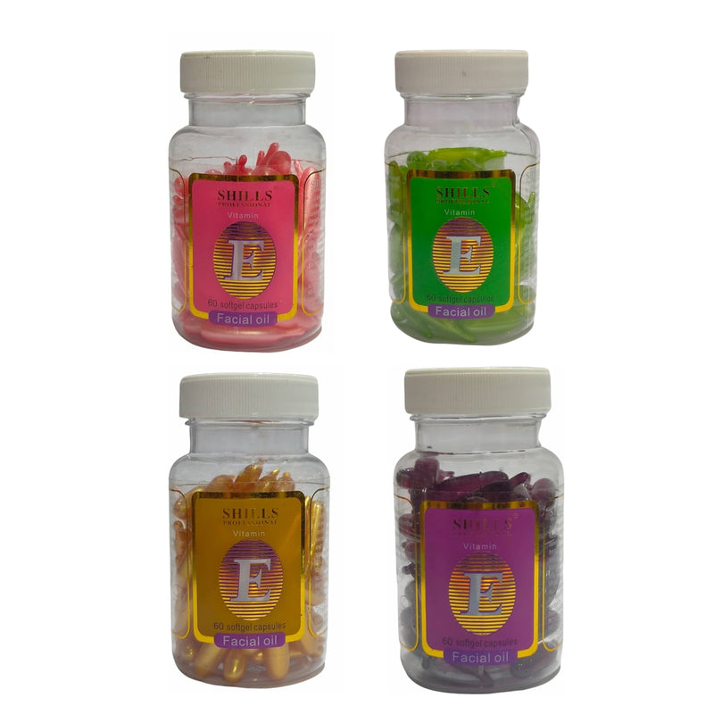 Shills Professional Vitamin E Facial Oil Capsule - 1 Bottle 60 Tablets