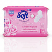 So Soft Cotton Feel Wings the premium sanitary napkin (10Pads)