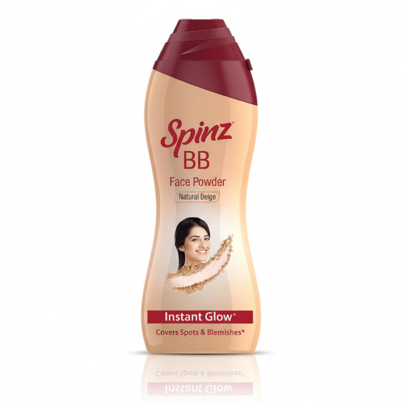 Spinz BB Brightening & Beauty Face Talc (Natural Beige) – 35g