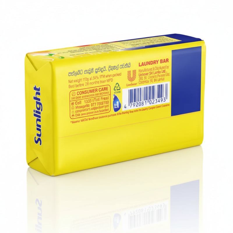 Sunlight Yellow Detergent Bar - 110g