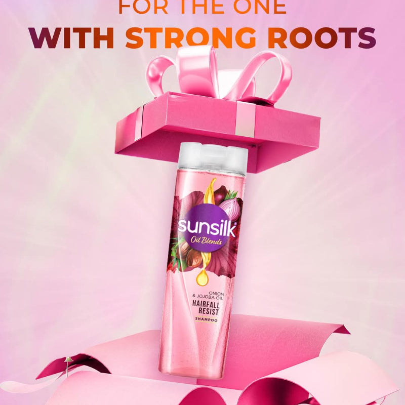 சன்சில்க் வெங்காயம் &amp; ஜோஜோபா எண்ணெய் முடி உதிர்தலை எதிர்க்கும் ஷாம்பு - 200 மிலி