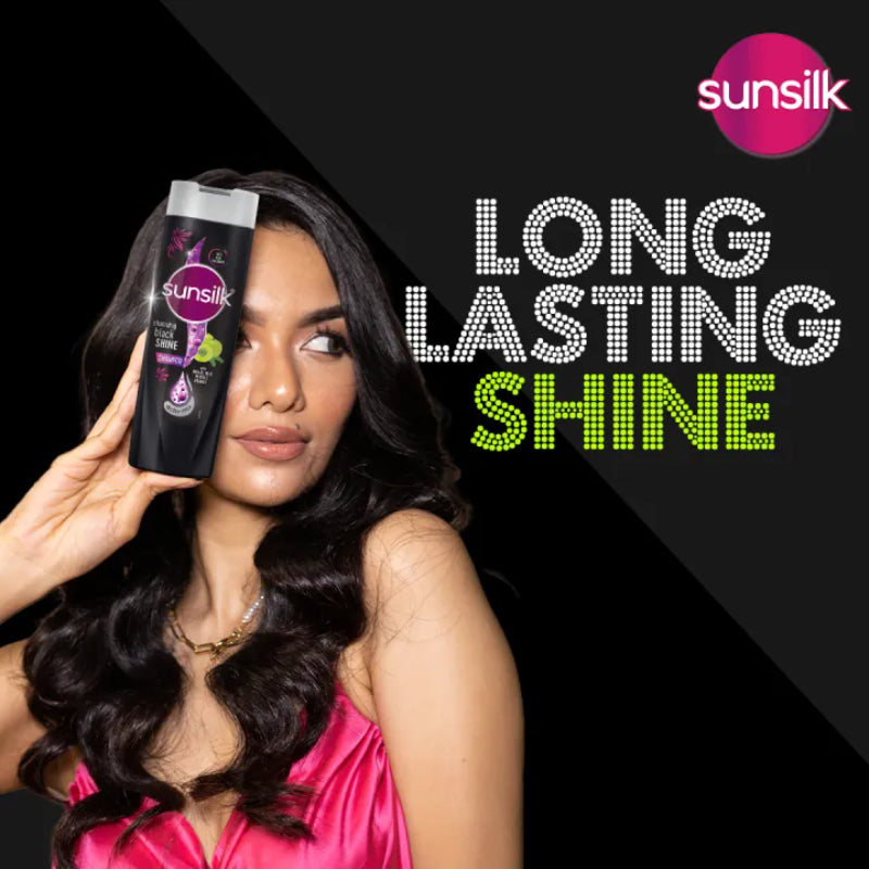 Sunsilk Stunning Black Shine Shampoo - 180ml