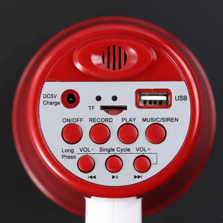 30W Rechargeable Handheld Megaphone with 240-Second Voice Recording – Portable Loudspeaker