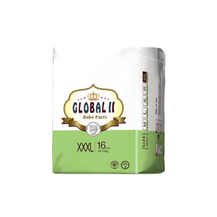 Global II Pants Baby Diapers Pampers - 16pcs