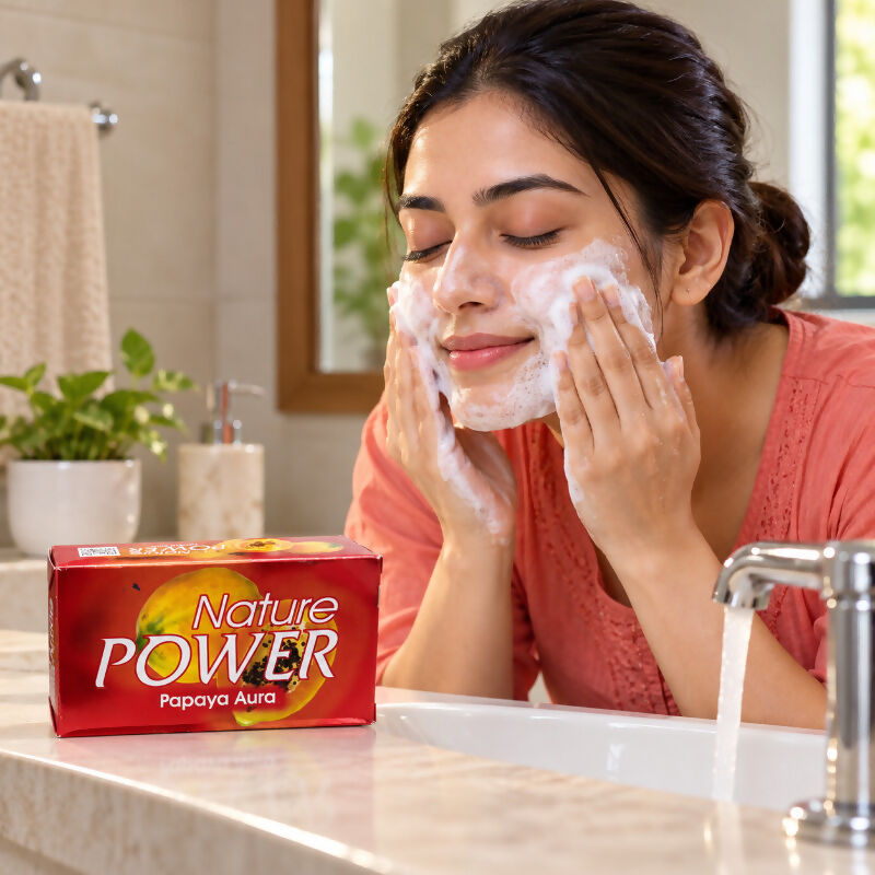 Nature Power Papaya Aura Beauty Soap – 125 g