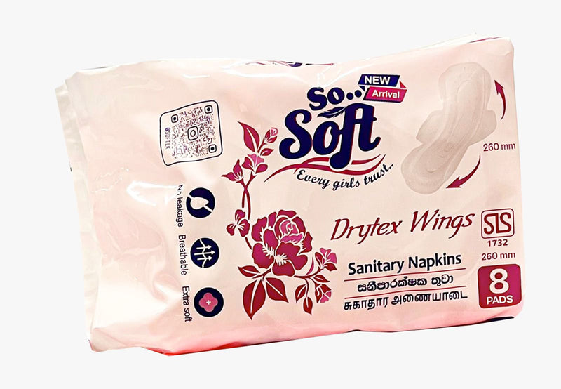 So Soft Drytex Wings the premium sanitary napkin (8Pads)