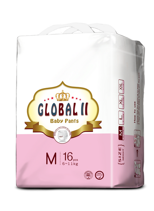 Global II Pants Baby Diapers Pampers - 16pcs