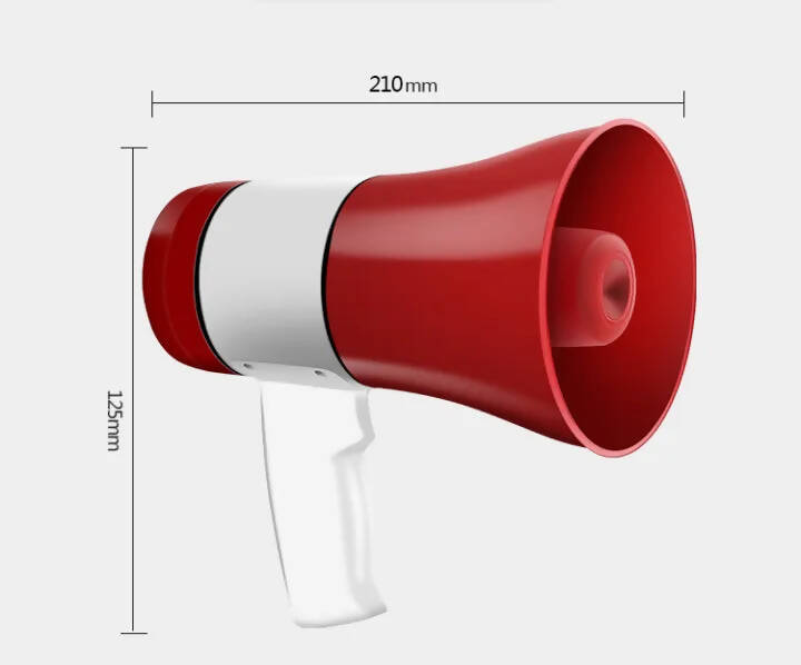 30W Rechargeable Handheld Megaphone with 240-Second Voice Recording – Portable Loudspeaker