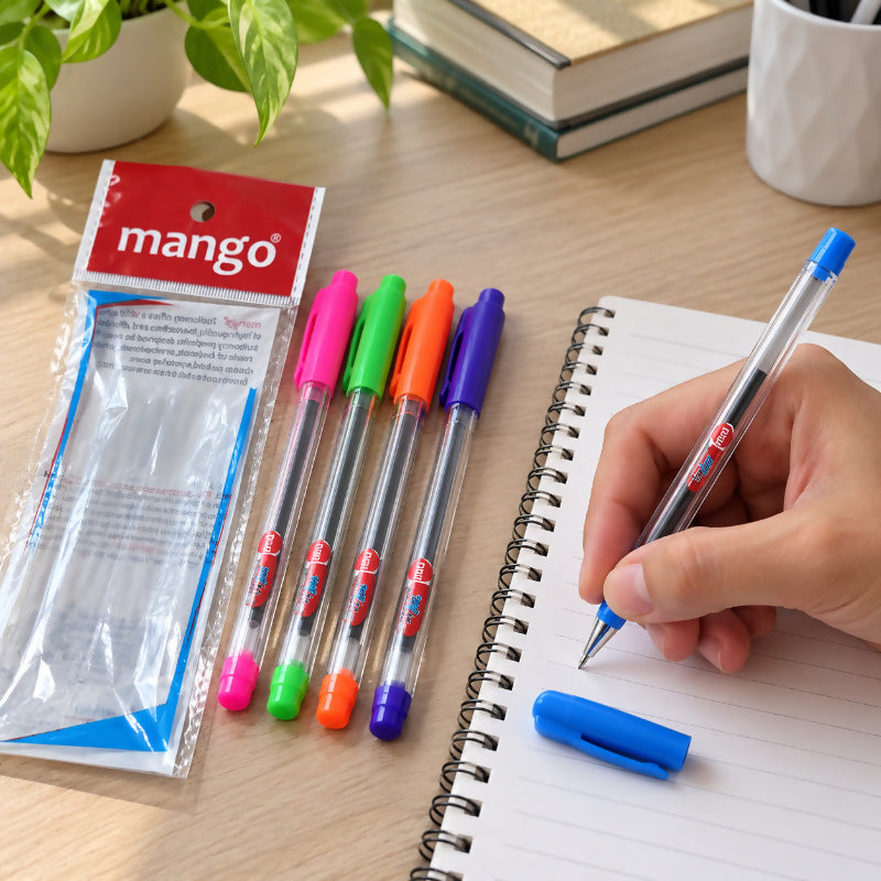Mango 5-Piece Pen Set – Assorted Cap Colours