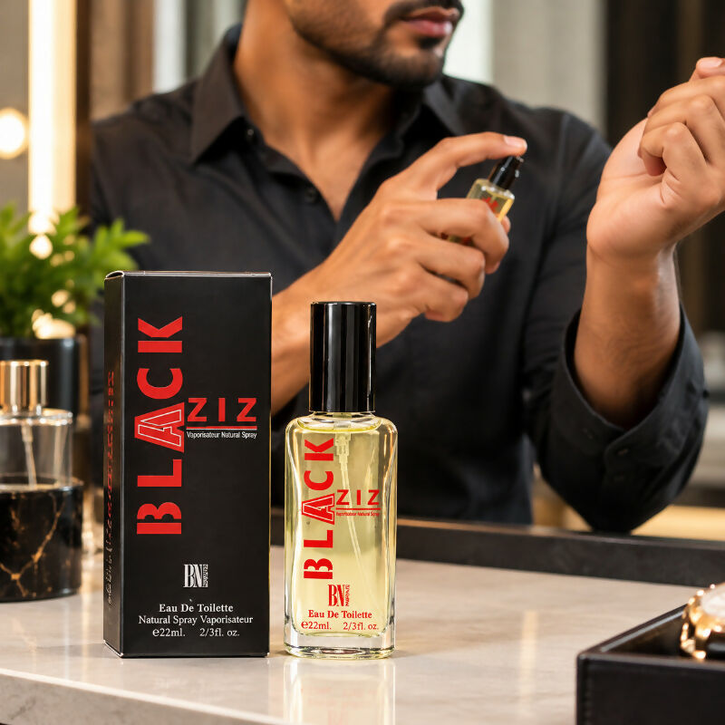 BLACK AZIZ Eau de Toilette Perfume Spray – 22ml