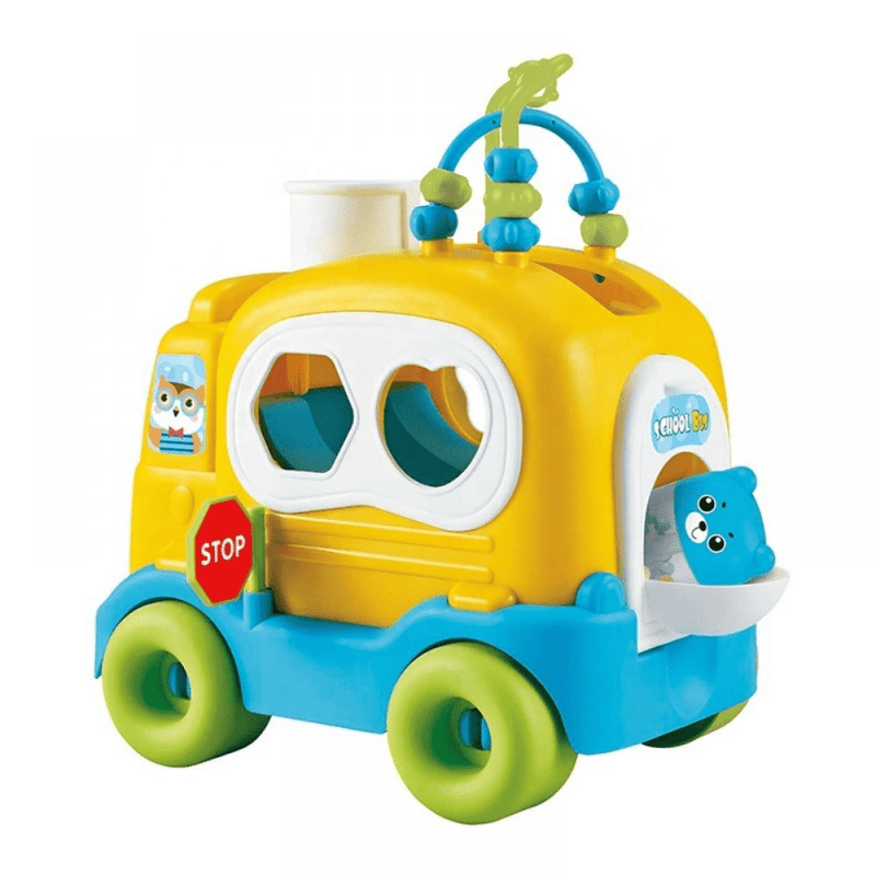 Abero School Bus Educational Toy for Kids 18m+