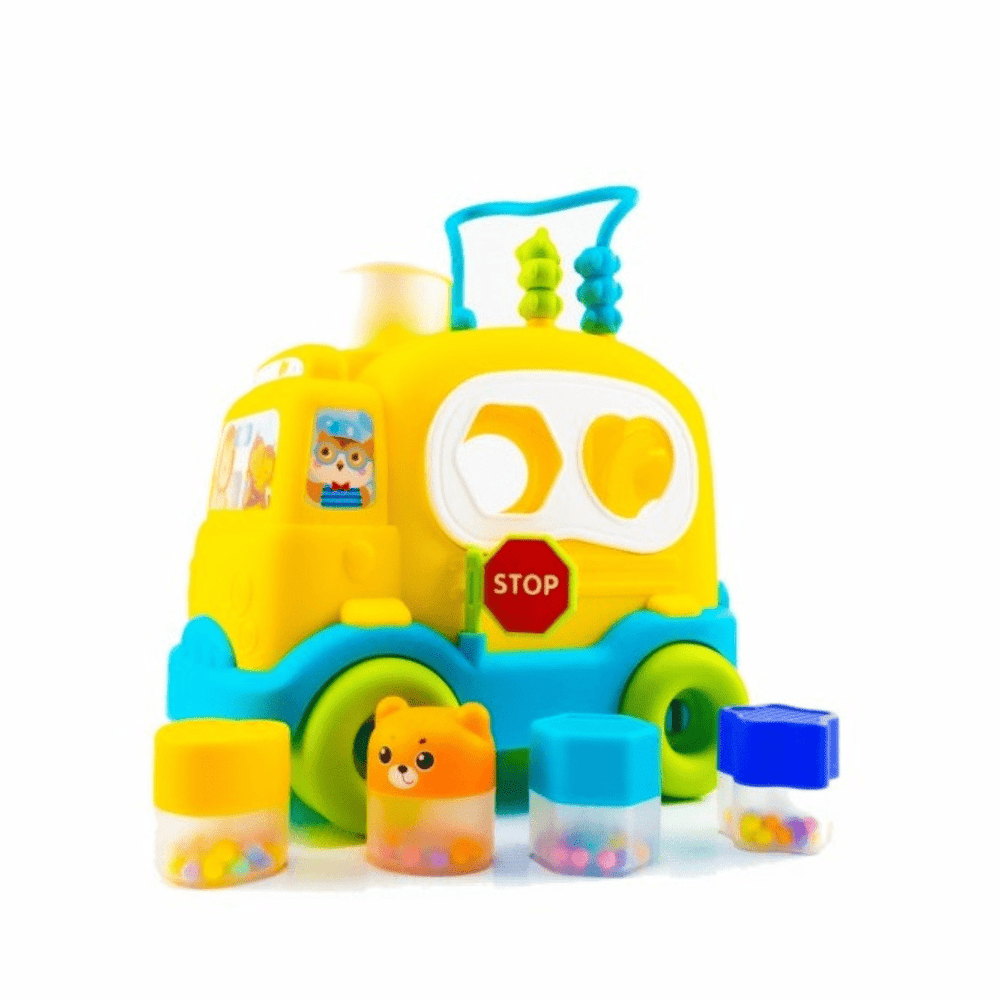 Abero School Bus Educational Toy for Kids 18m+