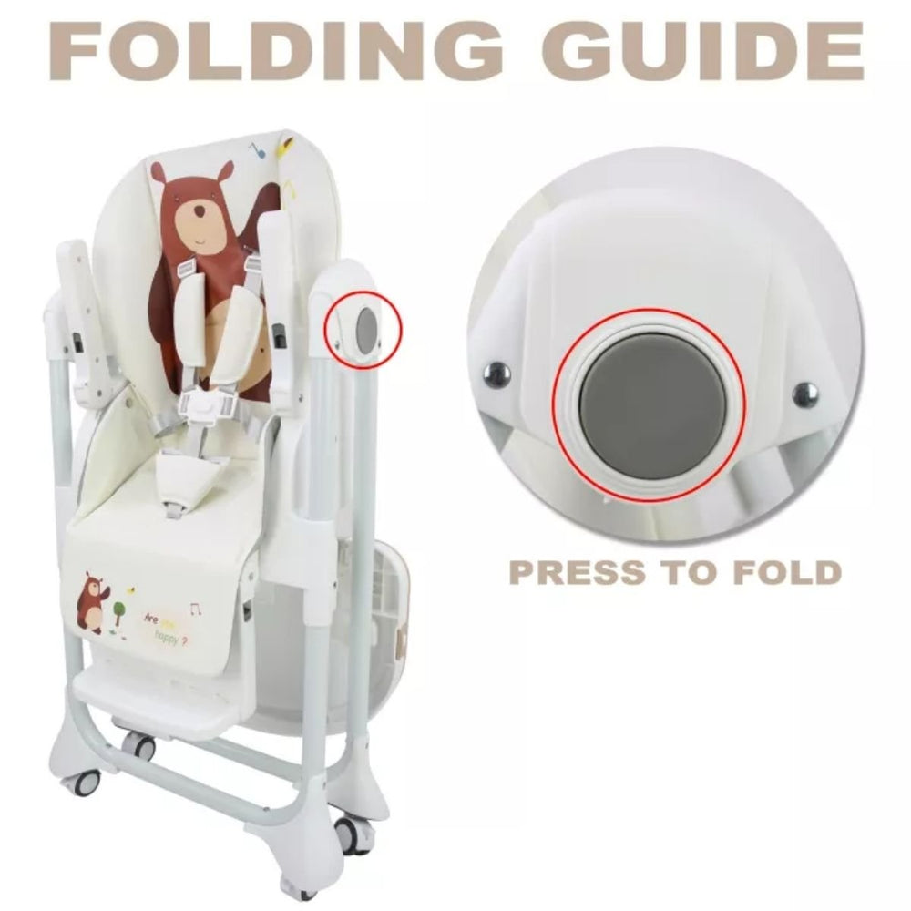 Ari Care Lemon Bear Baby Feeding High Chair