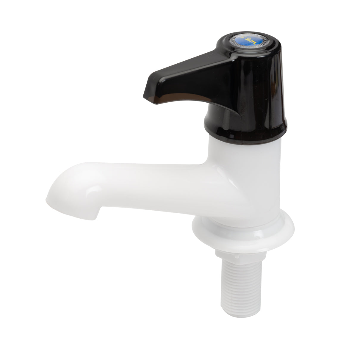 Basin Pillar Tap  Black Handle