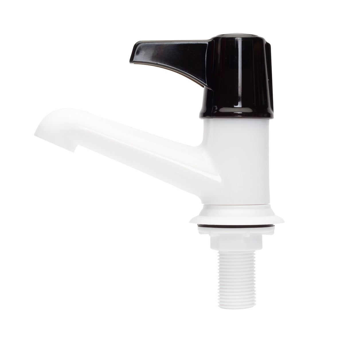 Basin Pillar Tap  Black Handle