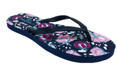 Bata Pata Pata womens blue flower Flip Flop – Clover