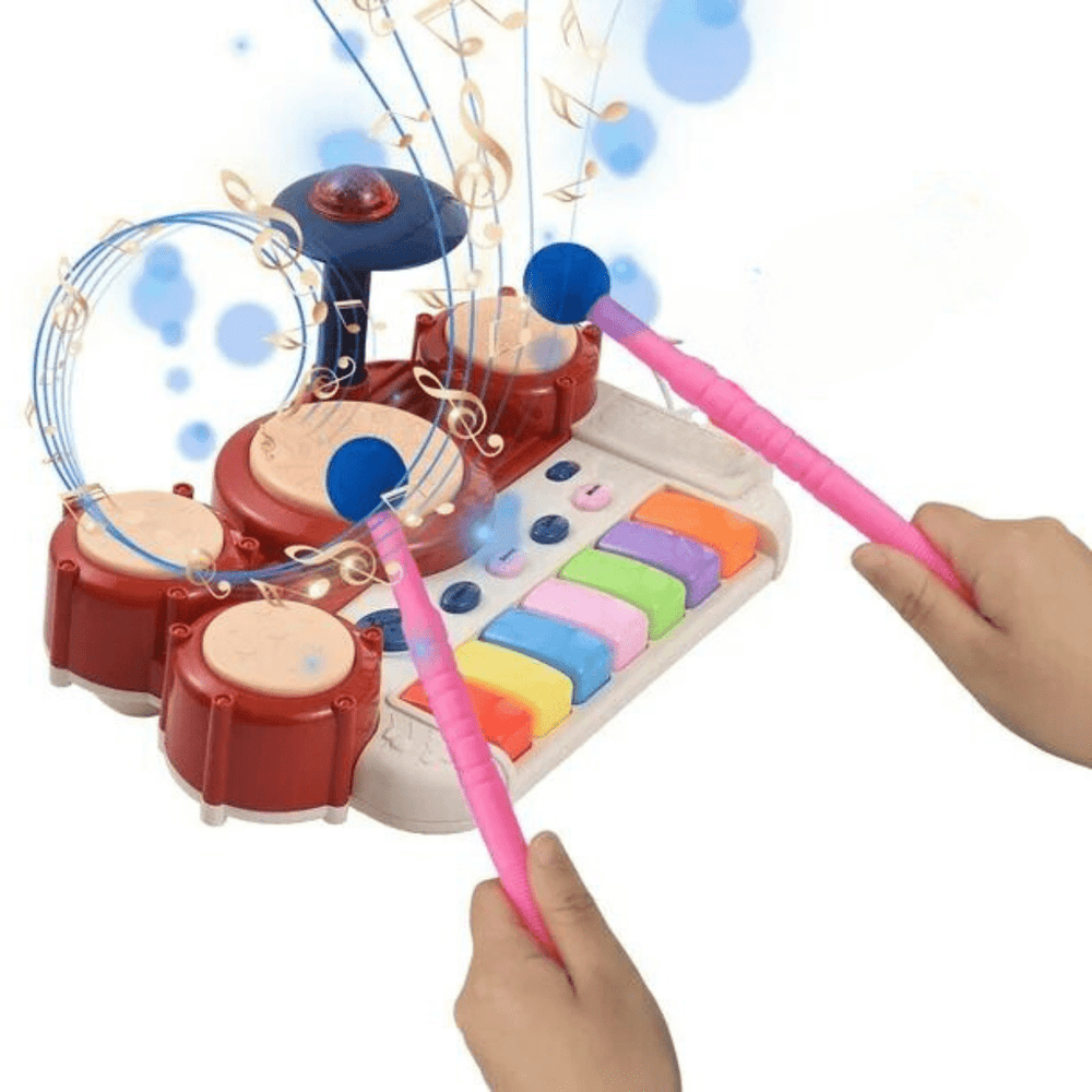 Battery Operated Jazz Drum Set for Kids (3+)