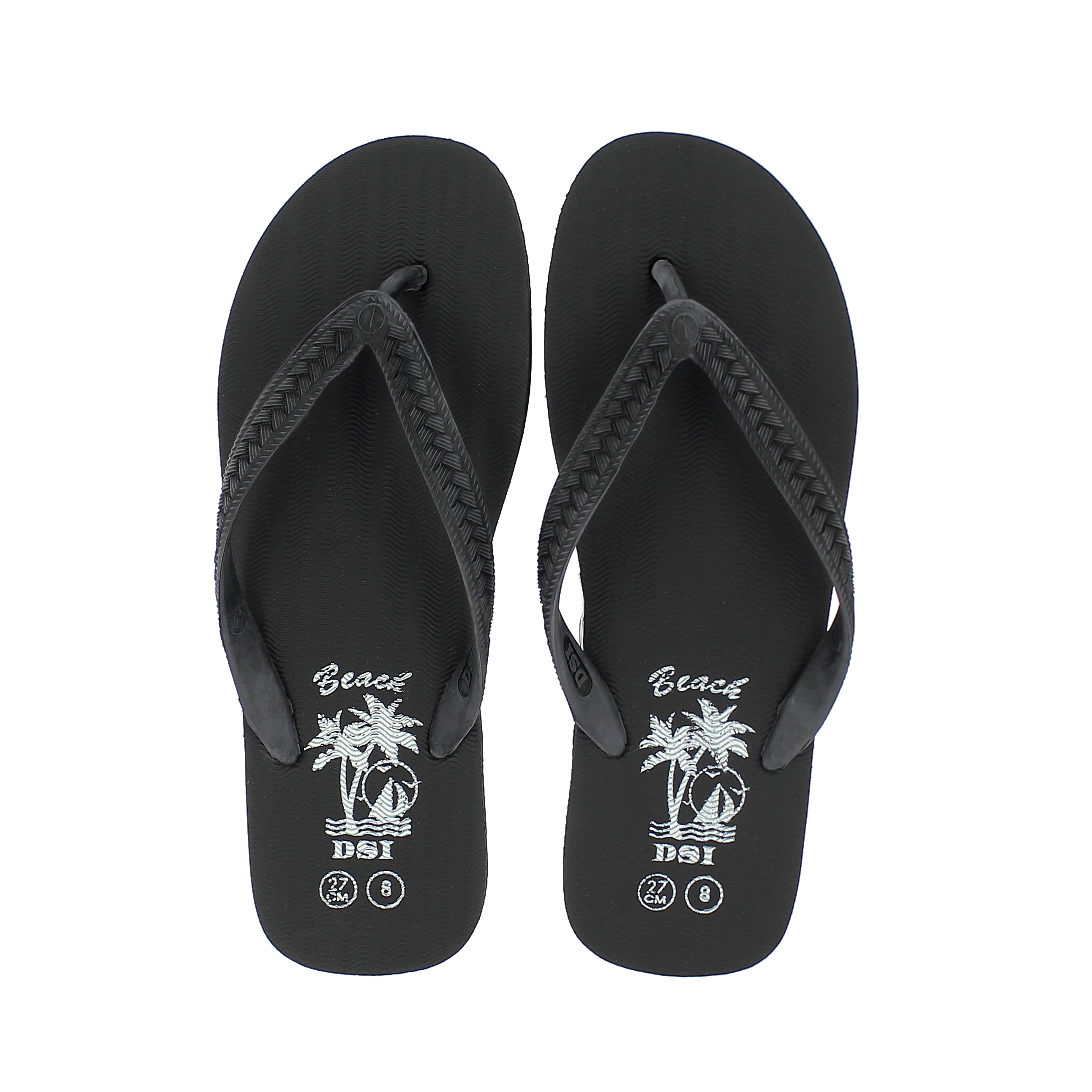 Beach Unisex Slipper Black