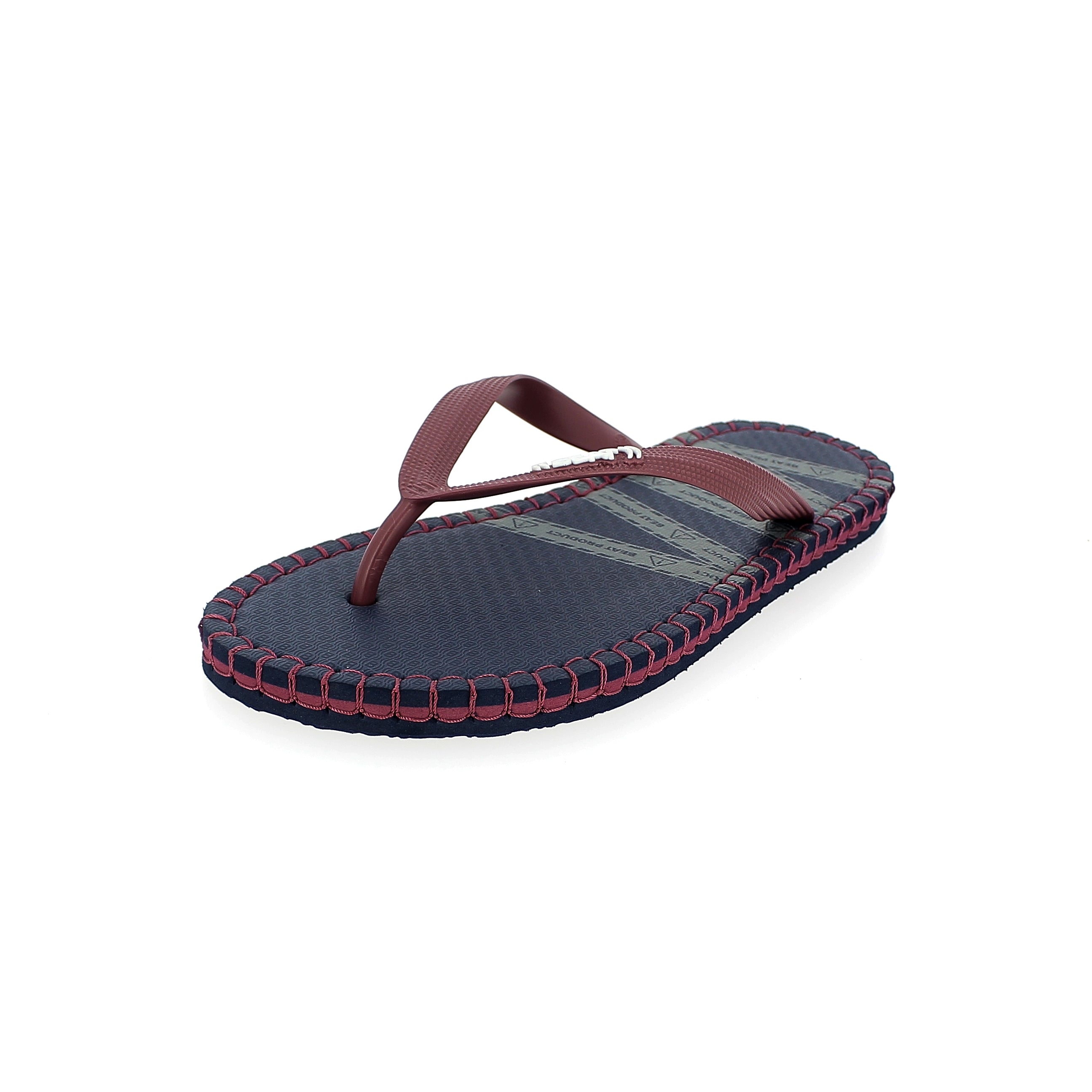 Beat Men Casual Flats Flip Flops Maroon , Blue/White , Red , Green , Gray