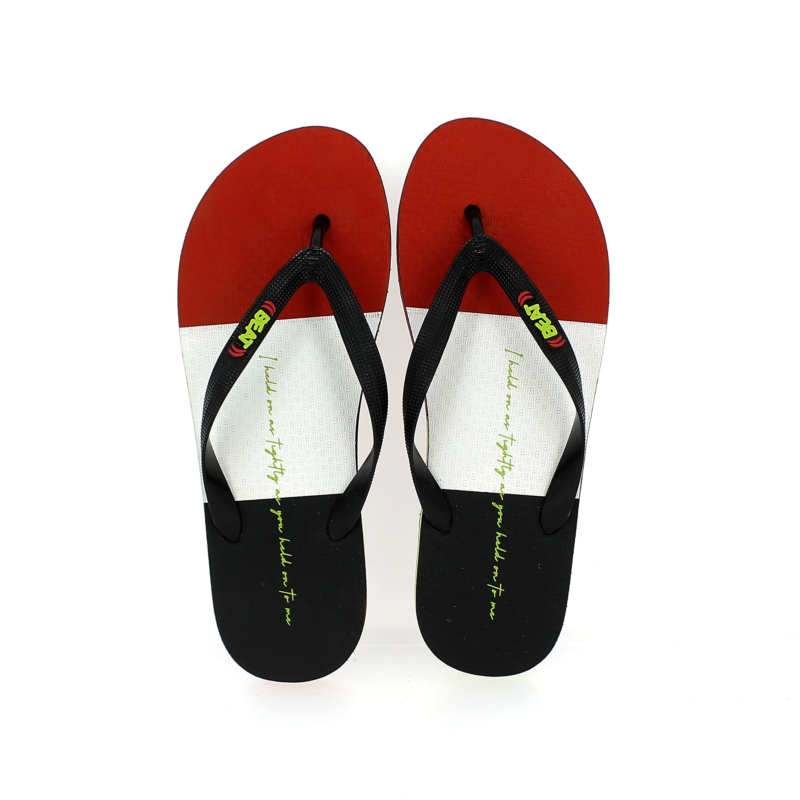 பீட் மென் கேஷுவல் பிளாட்ஸ் ஃபிளிப் ஃப்ளாப்ஸ் சிவப்பு, பச்சை, லைட் ப்ளூ, அக்வா, வெள்ளை