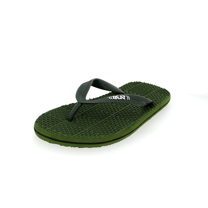 Beat Men Casual Rounded Slipper Grey , Green , Aqua , Royal Blue , Dark Blue
