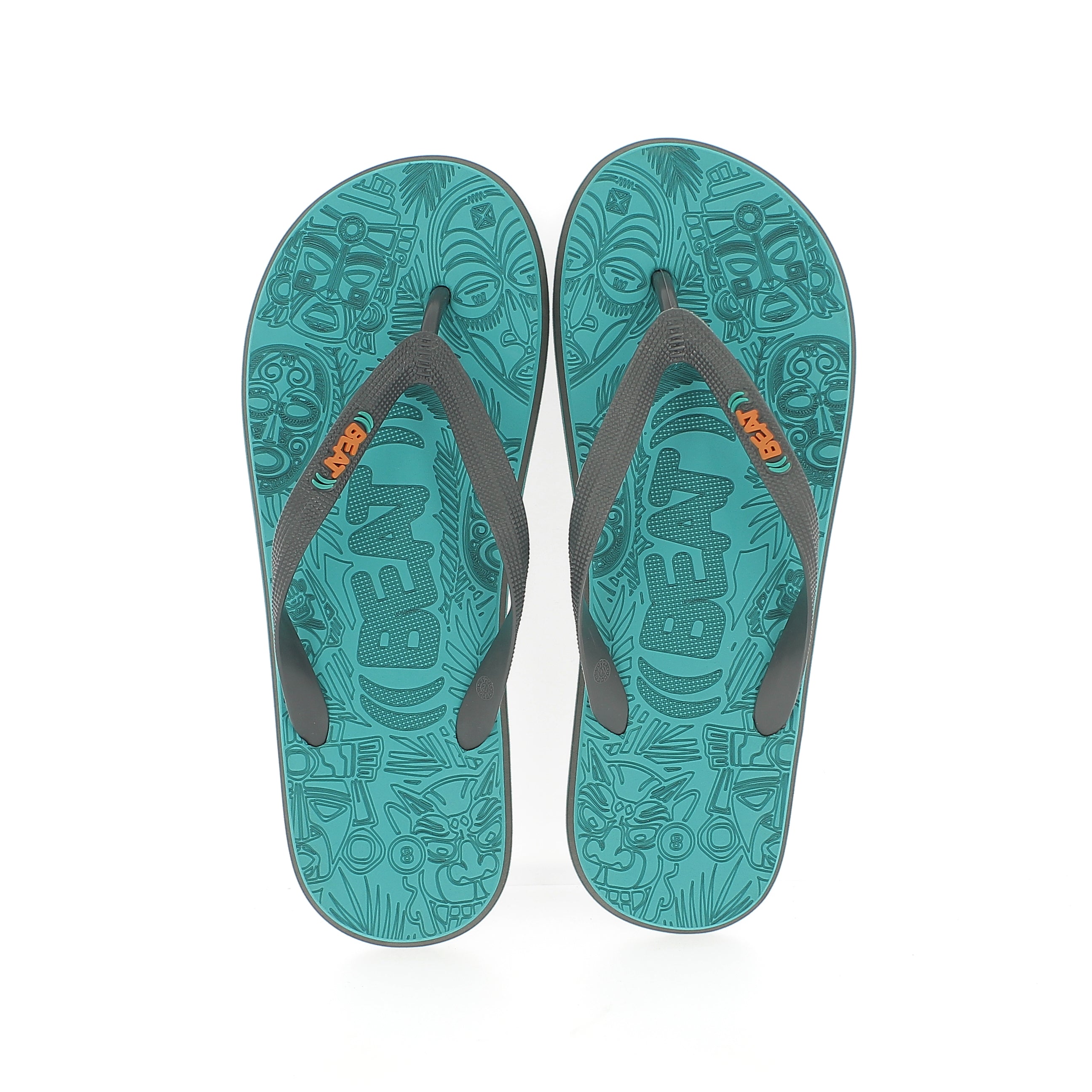 Beat Men Rounded Slipper Light Blue , Grey , Aqua Green , Aqua light Blue