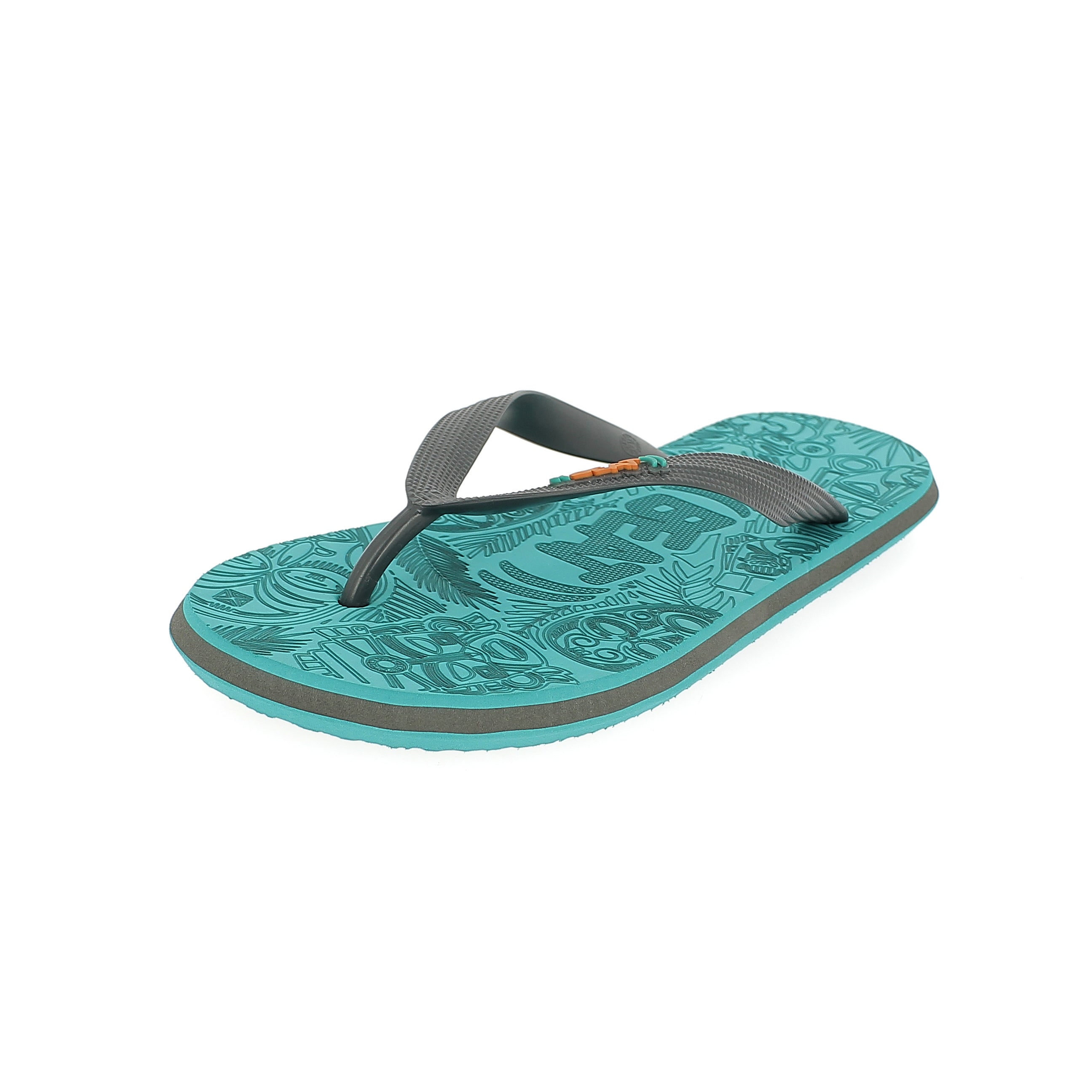 Beat Men Rounded Slipper Light Blue , Grey , Aqua Green , Aqua light Blue