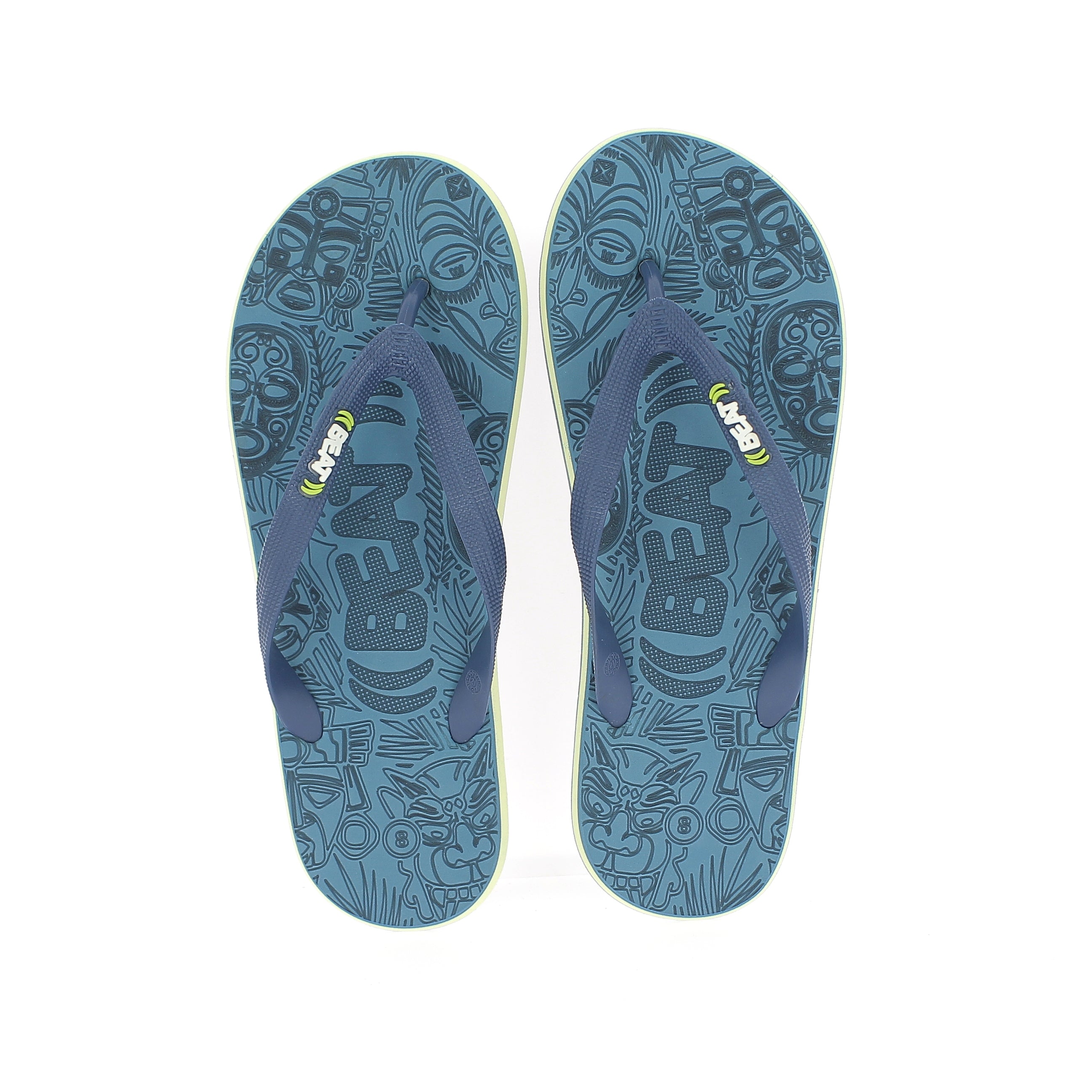 Beat Men Rounded Slipper Light Blue , Grey , Aqua Green , Aqua light Blue