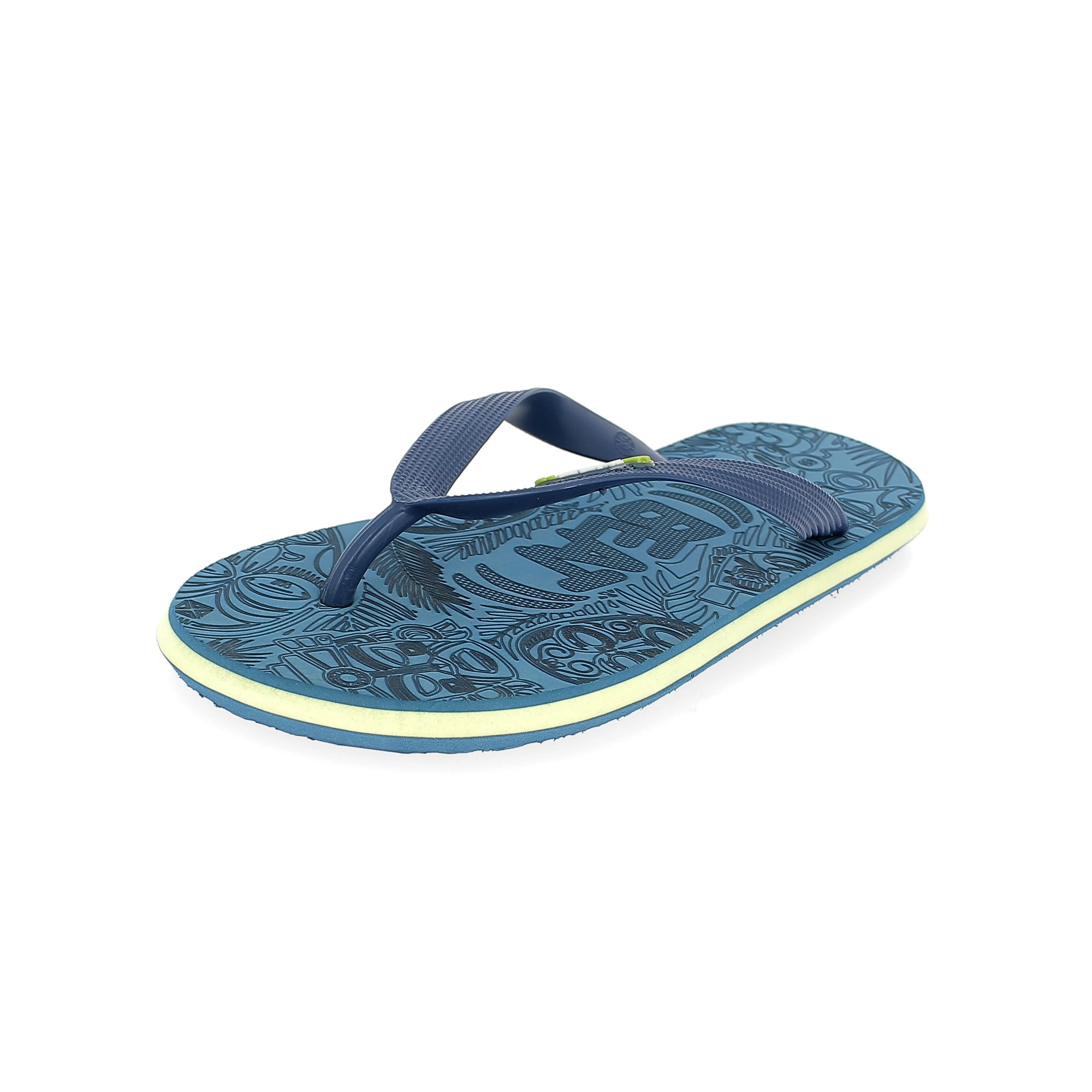 Beat Men Rounded Slipper Light Blue , Grey , Aqua Green , Aqua light Blue