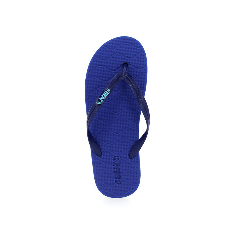 Beat Men Rounded Slippers Aqua , Dark Blue , Black