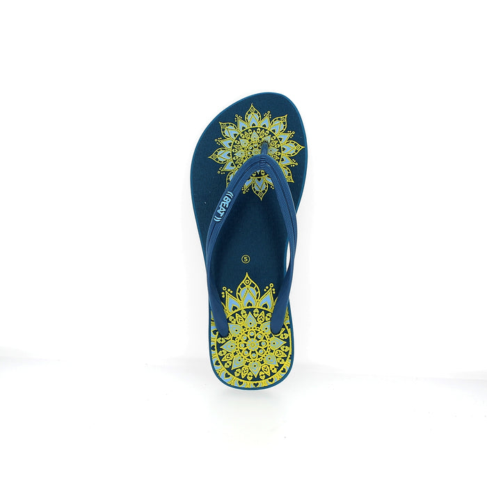 Beat Women Casual Rounded Slipper Aqua , Dark Blue-Pink , Dark Blue-Blue , Brown