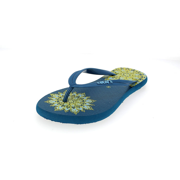 Beat Women Casual Rounded Slipper Aqua , Dark Blue-Pink , Dark Blue-Blue , Brown