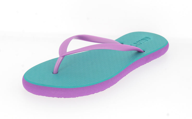 Beat Women Round Slipper Aqua/Blue , Aqua/Black , Blue/Purple , Orange/Purple , Dark Blue/Pink
