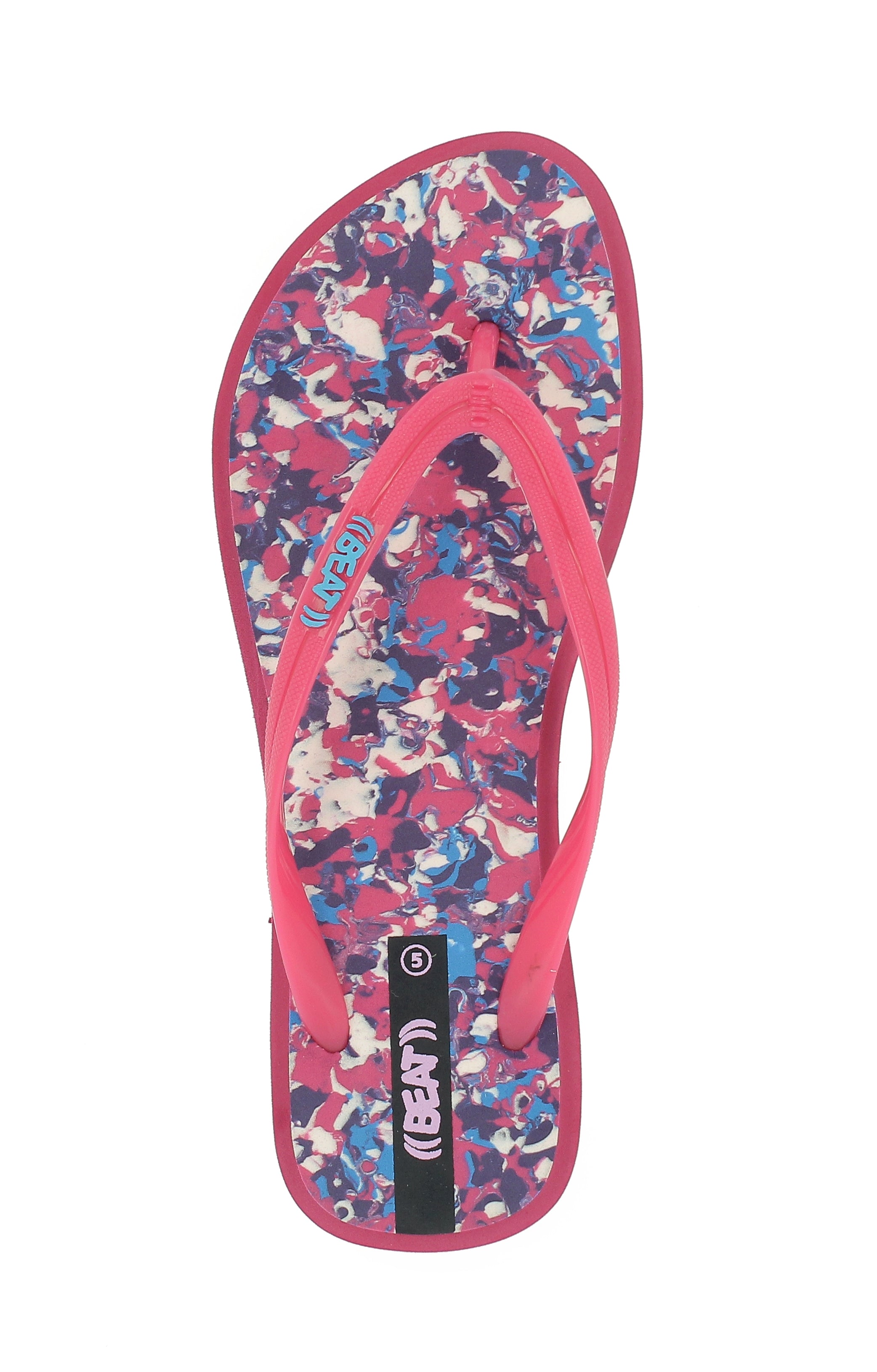 Beat Women Slipper Pink, Aqua, Black/Yellow, Blue, Black/Pink