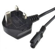 LED TV Power Cord Cable AC 3 Pin to 2 Pin Plug 1.5M with 13A Flug TV/ Laptop - 1Pcs