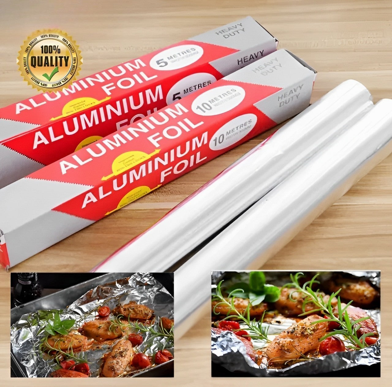 பேக்கேஜிங் &amp; சமையலுக்கு அலுமினியத் தகடு காகிதம்