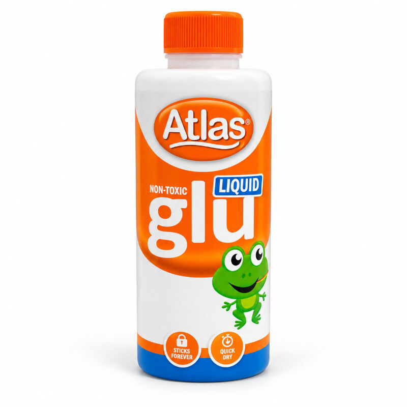 Atlas Liquid Glue – 350ml | Quick Dry Craft Adhesive for School & Creative Projects