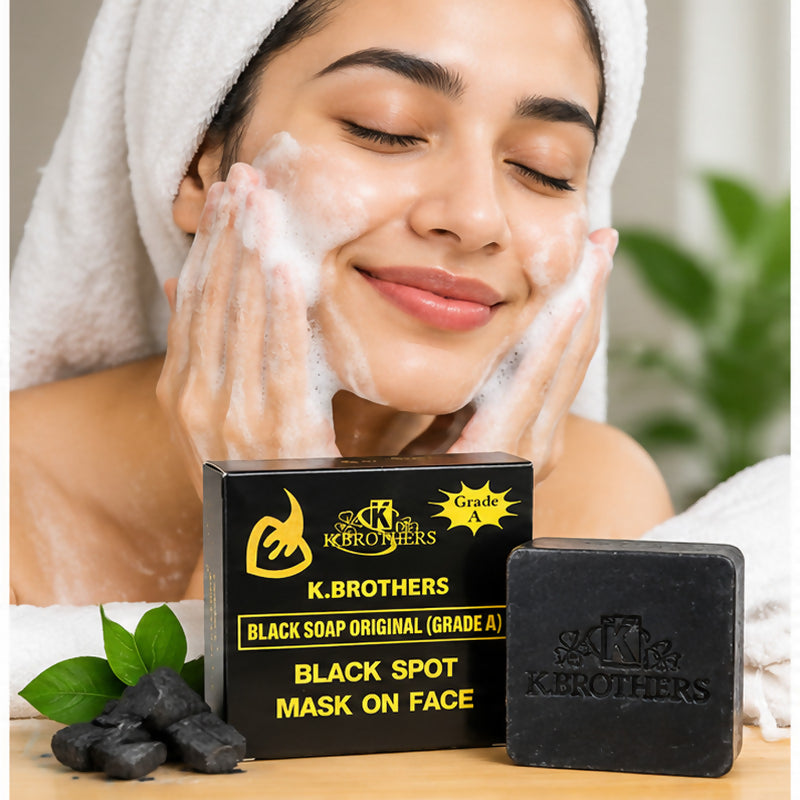 K.Brothers Black Soap Original (Grade A) – 50g