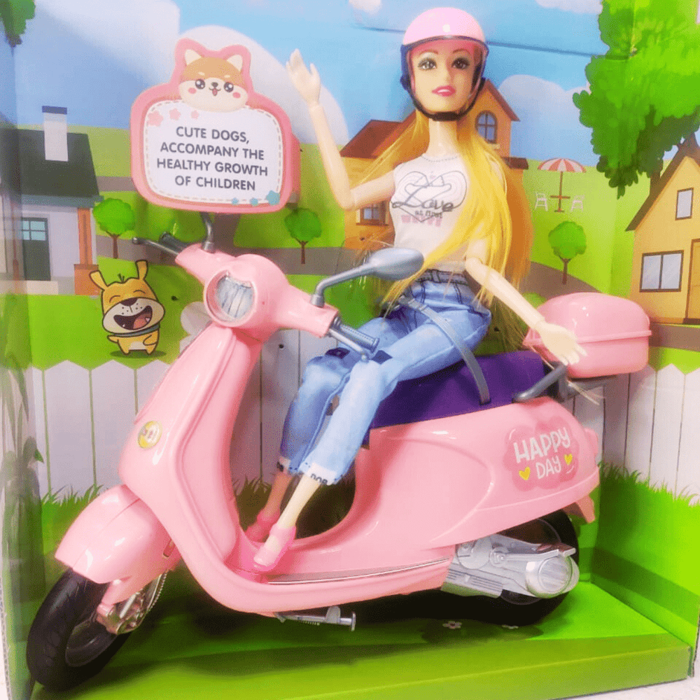 Doll with Scooter Summer Outing Set (3+)
