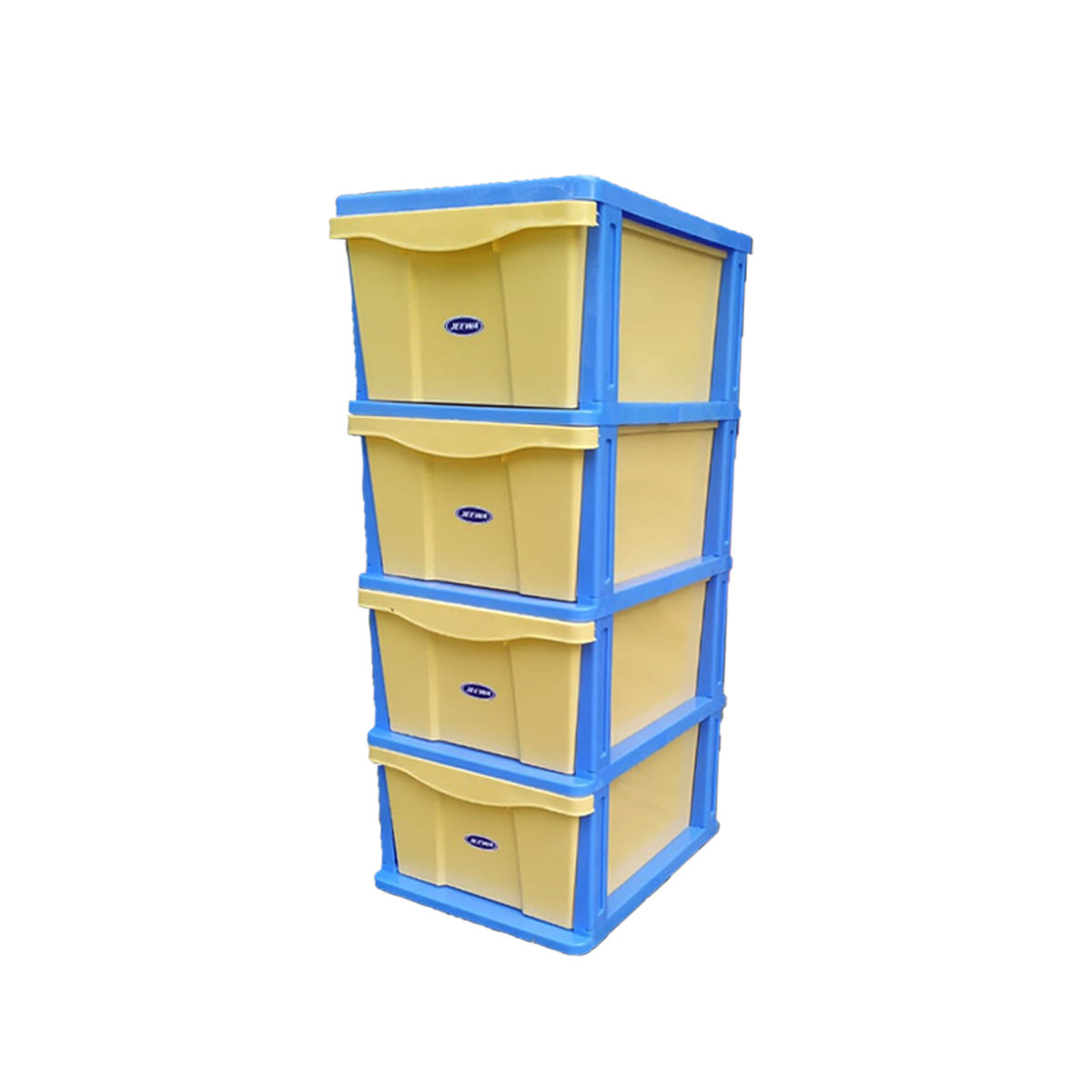 Drawer set Ultra blue frame & ivory dawers