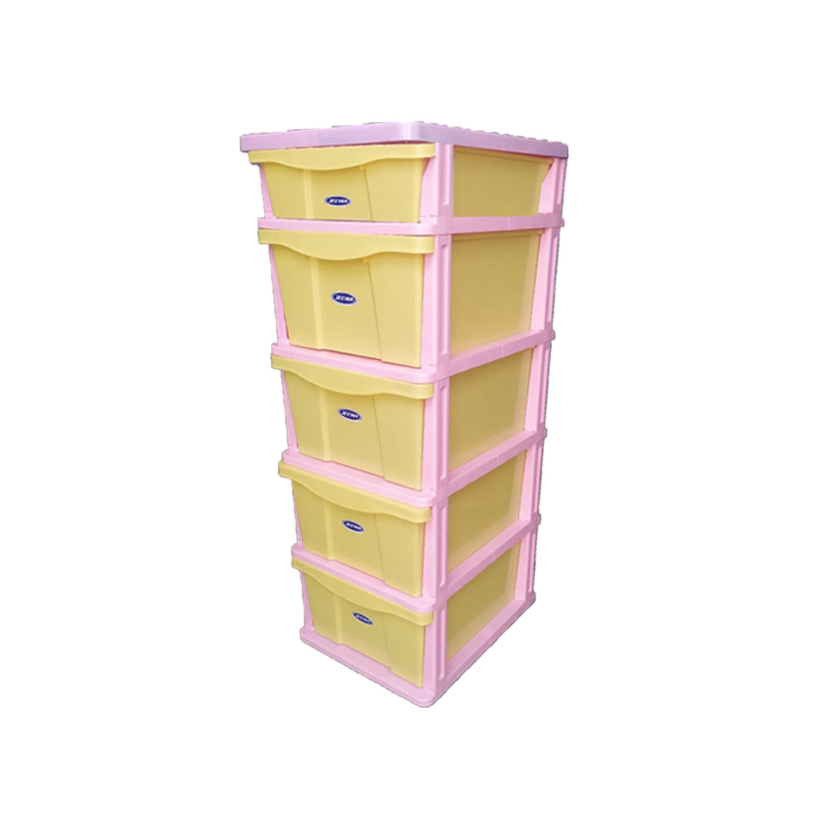Drawer set Ultra pink frame & ivory dawers