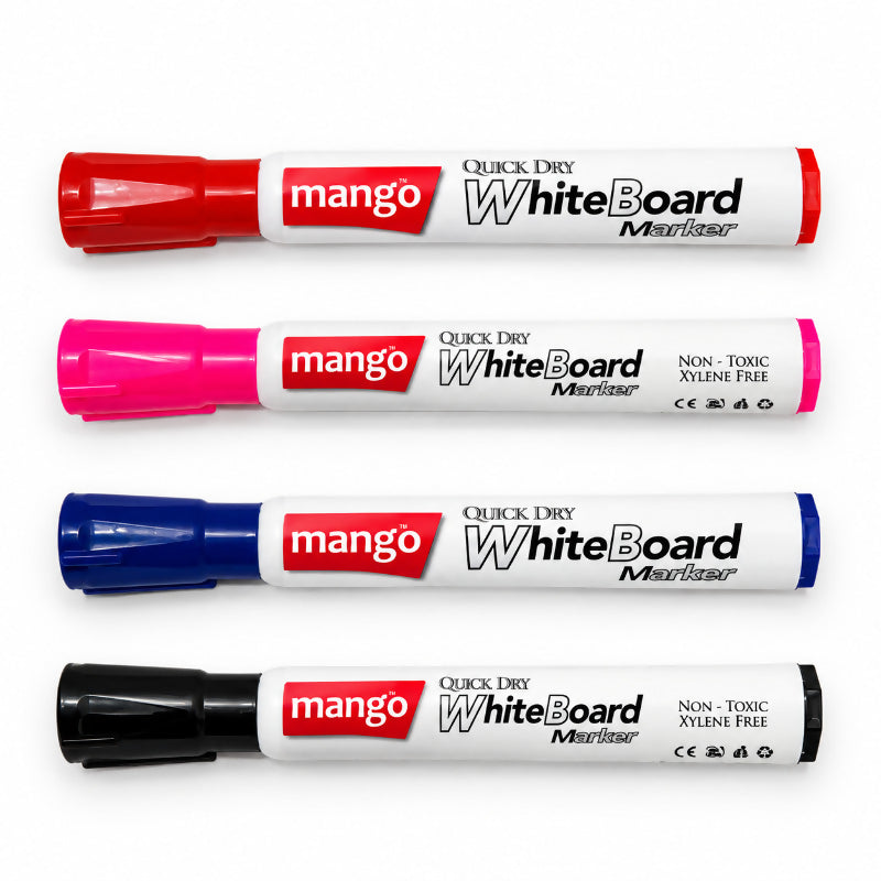 Mango Quick Dry Whiteboard Marker – Easy Wipe | School, Office & Home