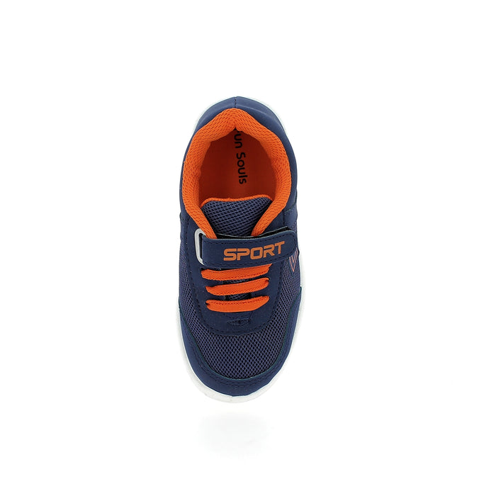 Fun Souls Boys Casual Pums Shoes Blue-Orange