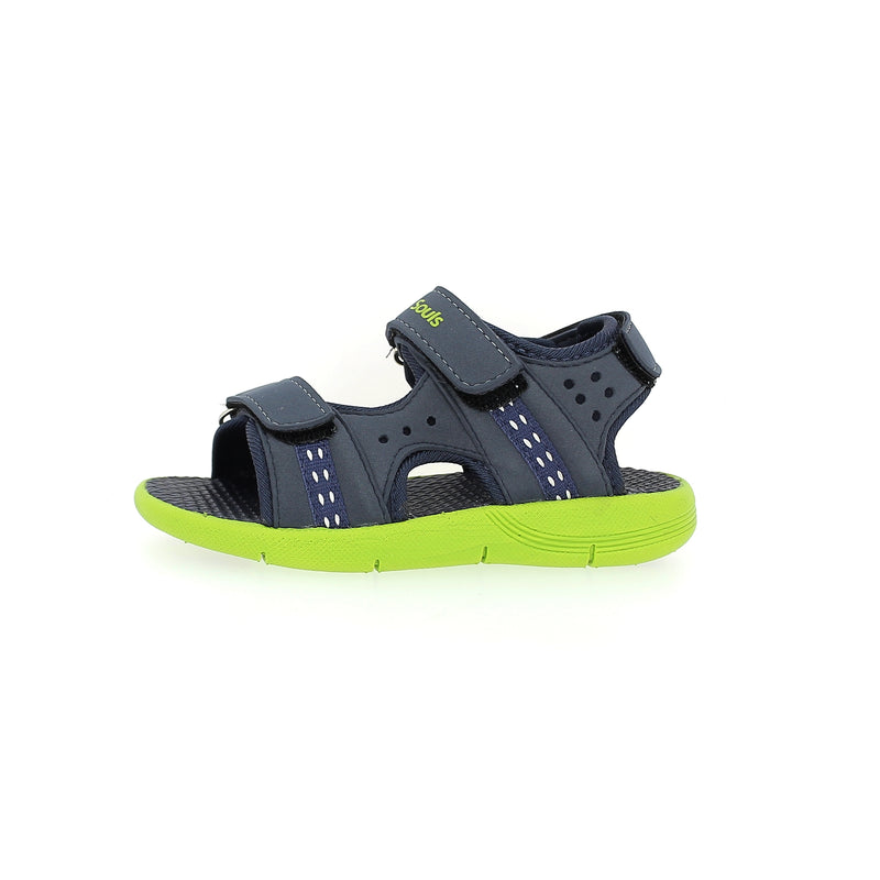 Fun Souls Boys Casual Slide Sandals D.Blue-Green