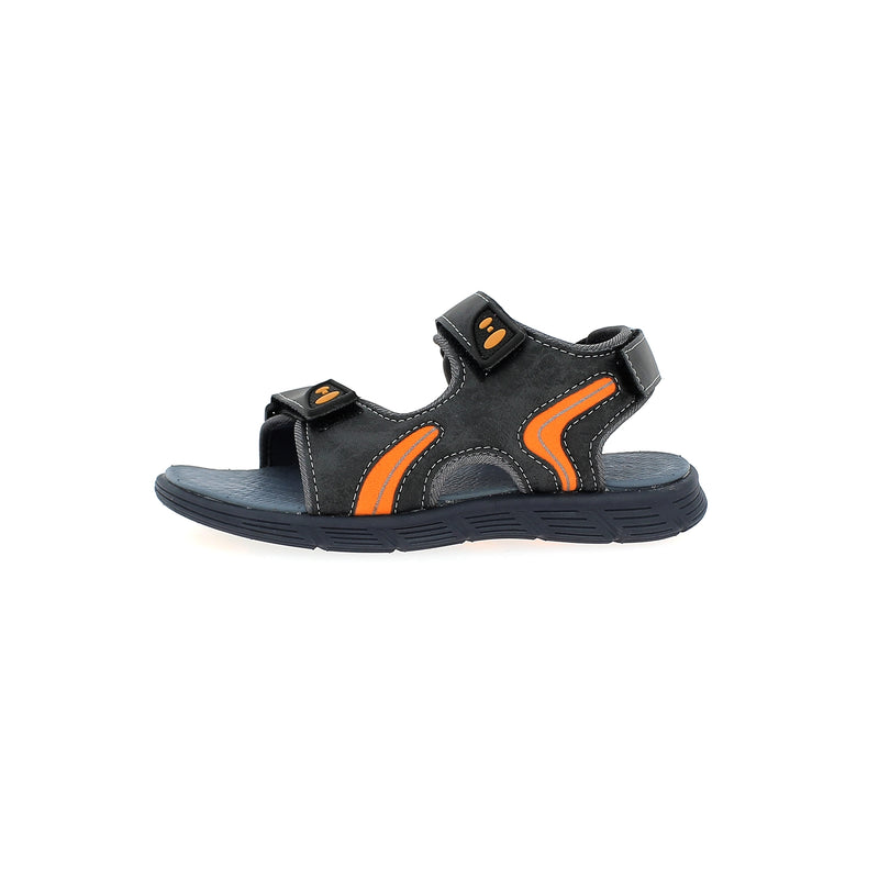 Fun Souls Boys Casual Slide Sandals Gray-Orange