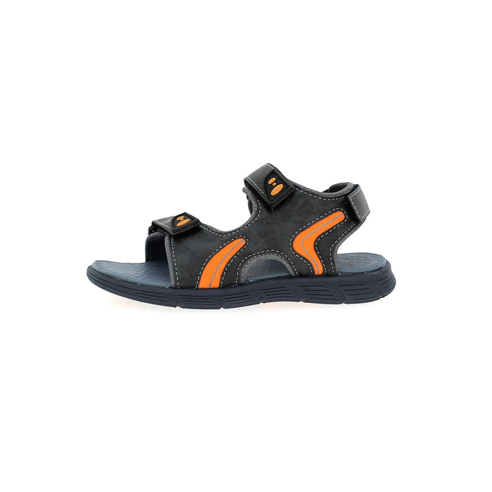 Fun Souls Boys Casual Slide Sandals Gray-Orange