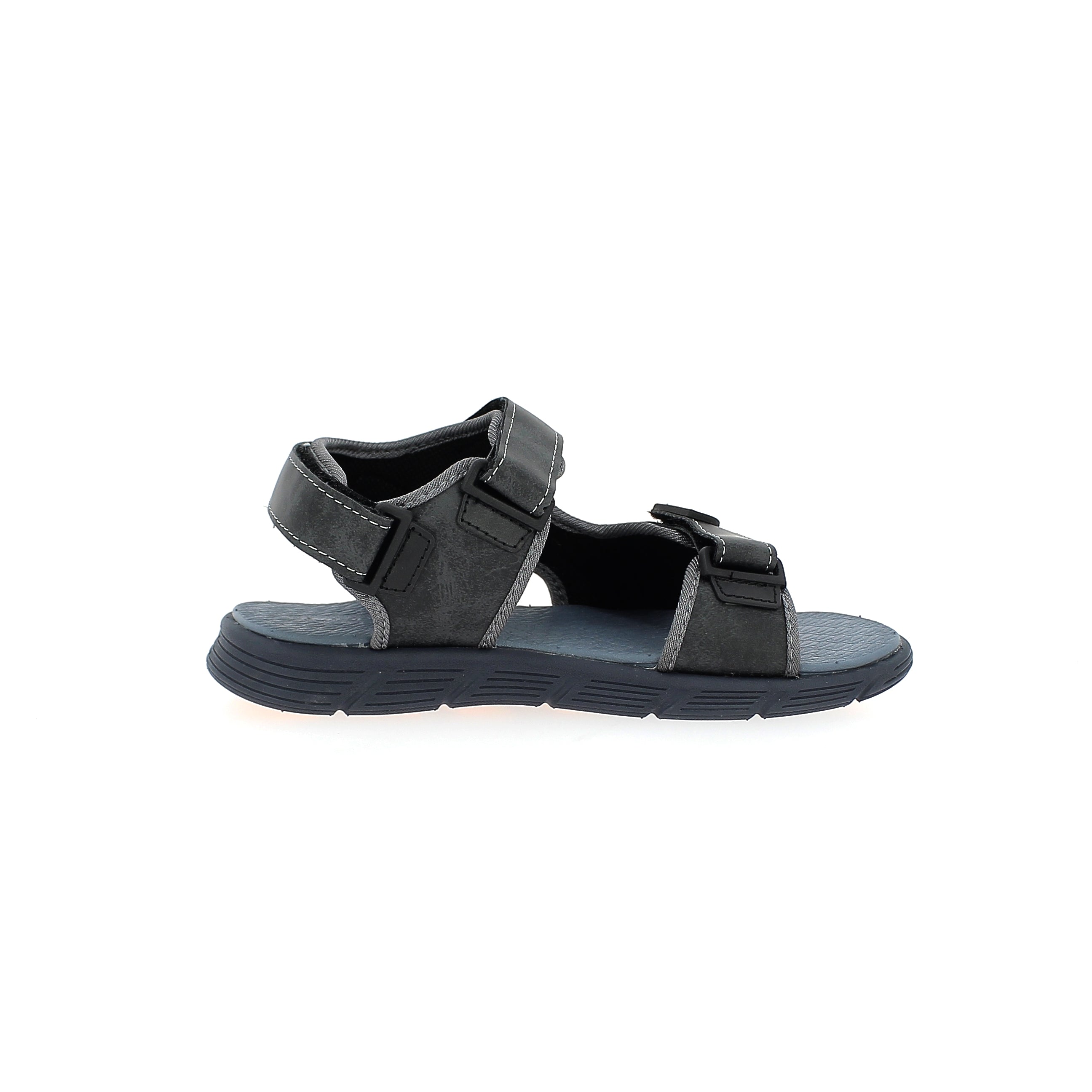 Fun Souls Boys Casual Slide Sandals Gray-Orange