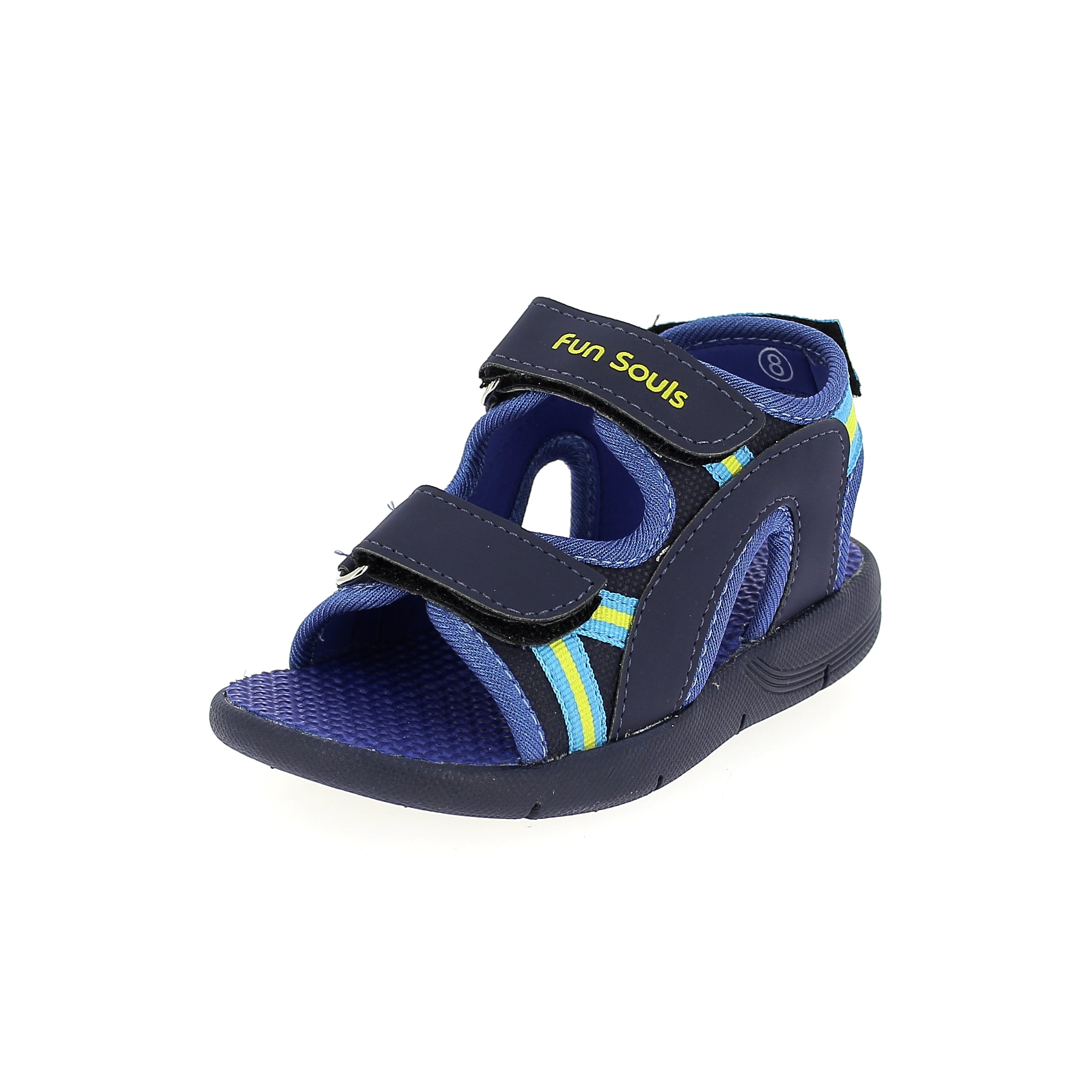 Fun Souls Boys SlideR Sandals D-Blue