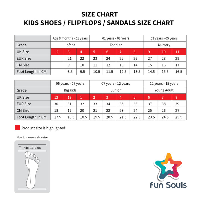 Fun Souls Boys Slides Sandals Red-Blue